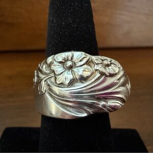 Evening Star Spoon Ring Size 6